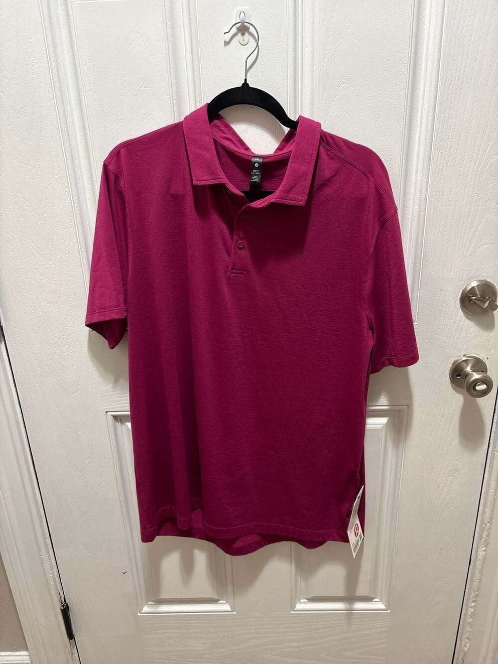 Lululemon Clique  Evolution Mens Polo - Gala Pink - XL : ,